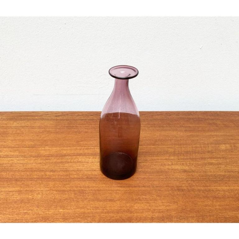 Mid-Century moderno Vaso in vetro bottiglia danese di metà secolo, anni '60 in vendita