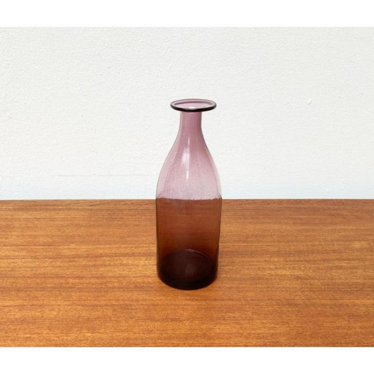 Vaso in vetro bottiglia danese di metà secolo, anni '60 In condizioni ottime in vendita a Hamburg, DE