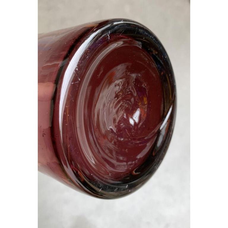 Vetro Vaso in vetro bottiglia danese di metà secolo, anni '60 in vendita
