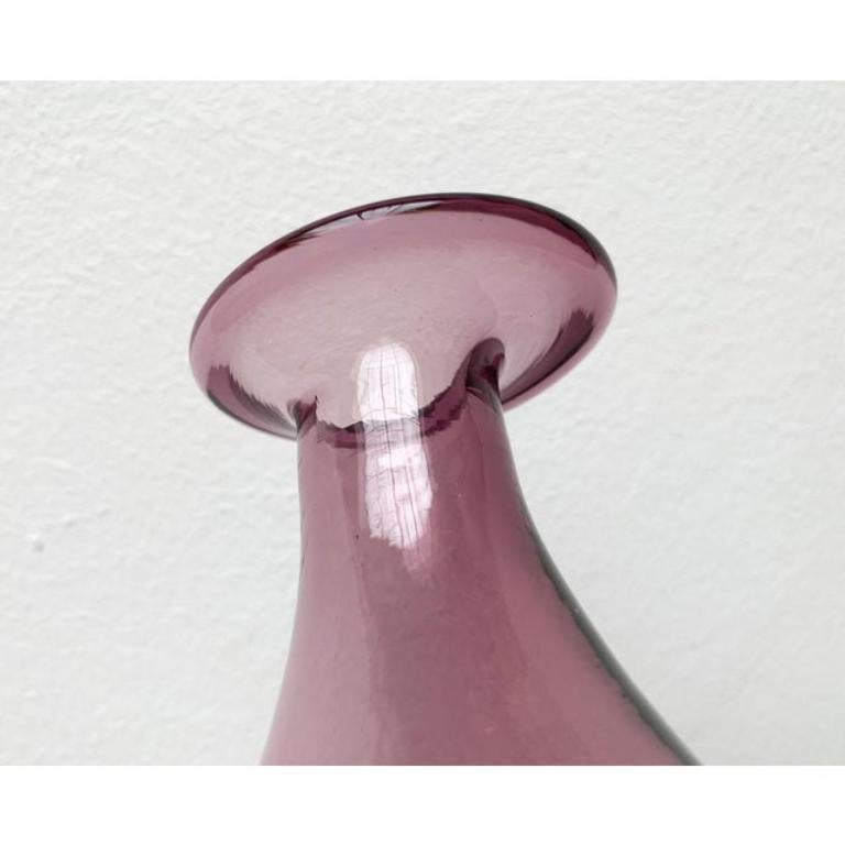 Vaso in vetro bottiglia danese di metà secolo, anni '60 in vendita 1