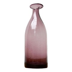 Vaso in vetro bottiglia danese di metà secolo, anni '60