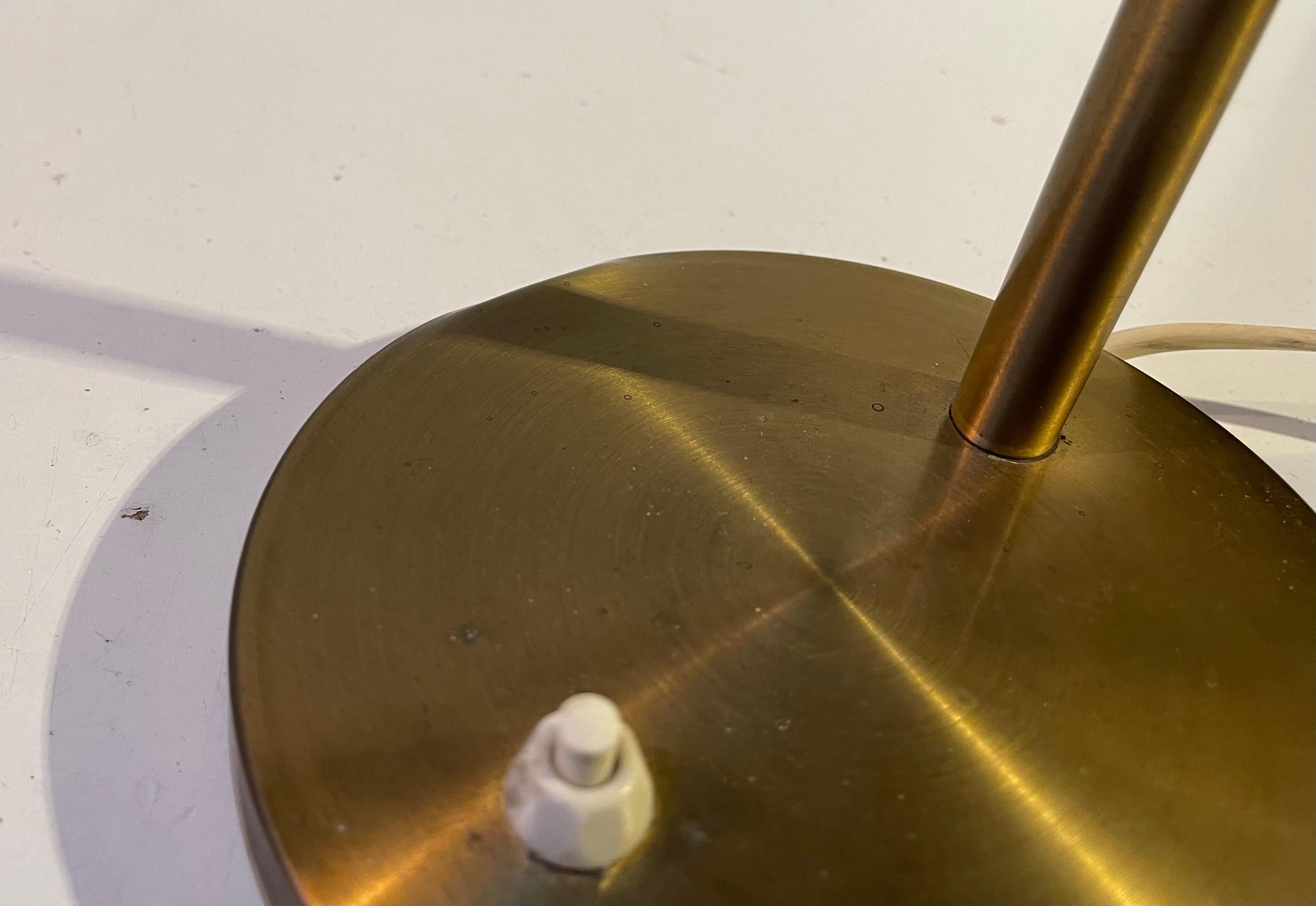 Mid-Century Danish Brass Bankers Desk Lamp by E. S. Horn, 1950s For Sale 3
