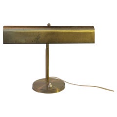 Dänische Messing-Schreibtischlampe aus der Jahrhundertmitte von E. S. Horn, 1950er Jahre