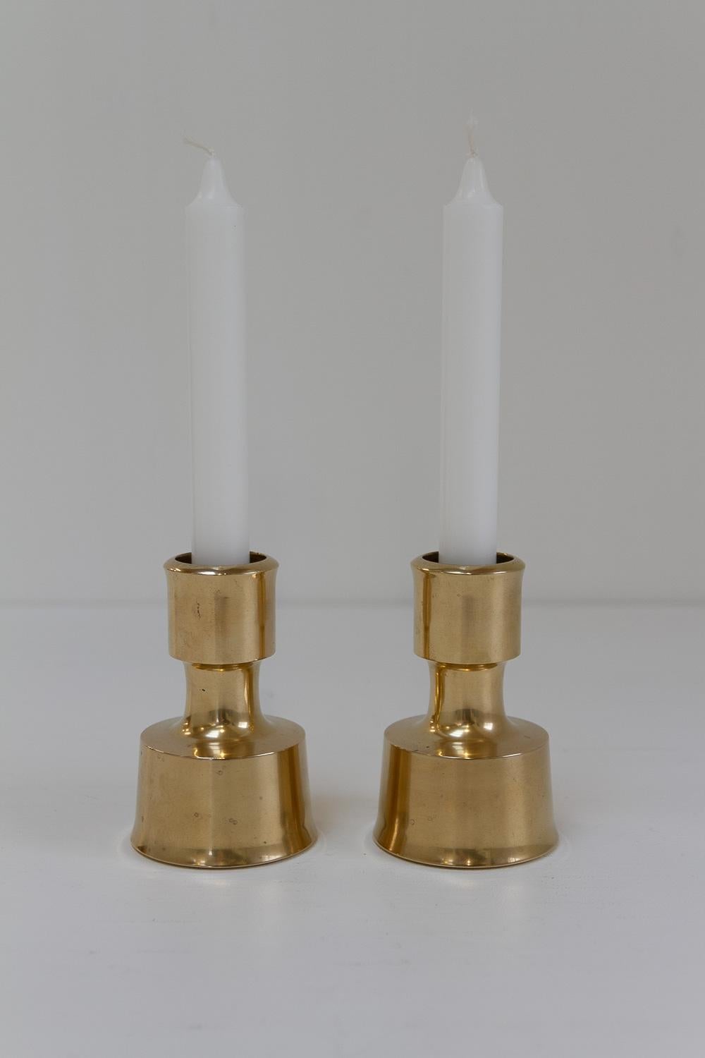 Mid-Century Danish Brass Candleholders by Jens Quistgaard,  1960s. Set of 2. For Sale 6