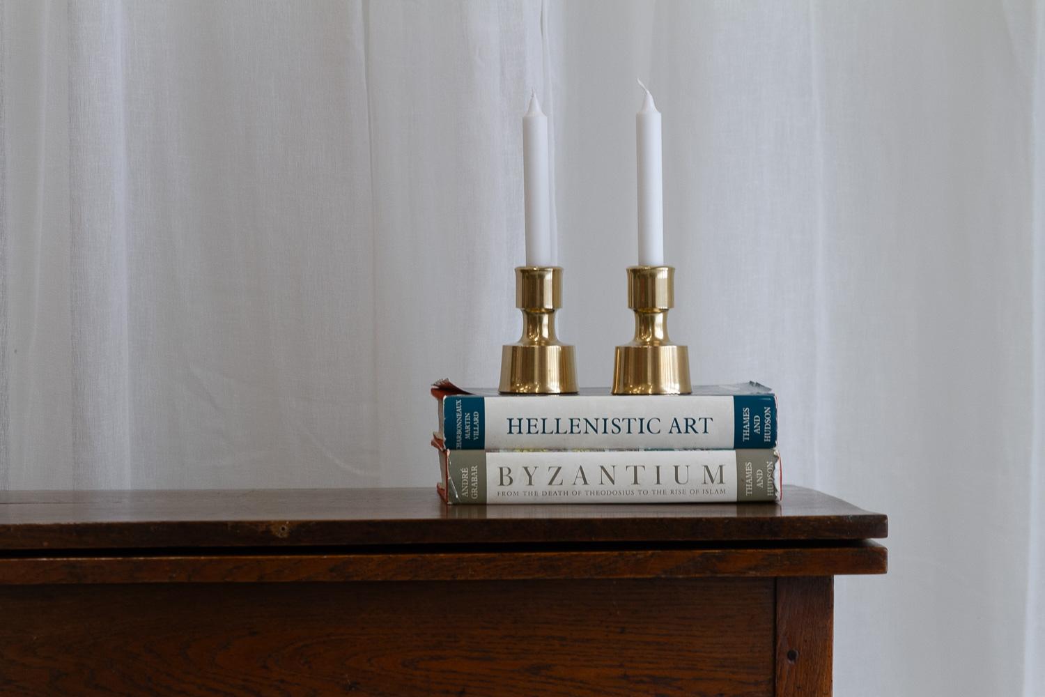 Mid-Century Danish Brass Candleholders by Jens Quistgaard,  1960s. Set of 2. For Sale 11