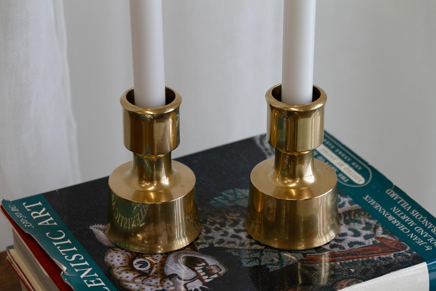 Mid-Century Danish Brass Candleholders by Jens Quistgaard,  1960s. Set of 2. For Sale 12
