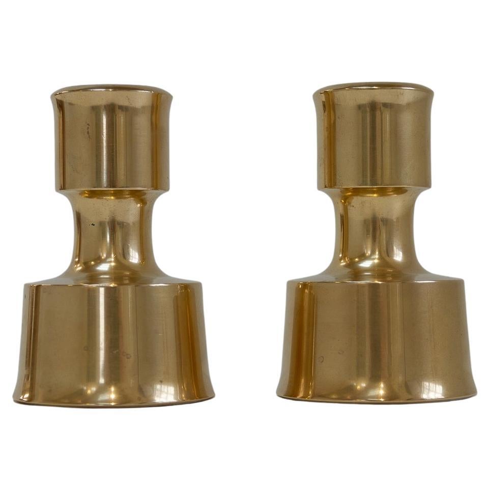 Mid-Century Danish Brass Candleholders by Jens Quistgaard,  1960s. Set of 2.