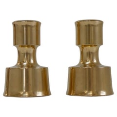 Mid-Century Danish Brass Candleholders by Jens Quistgaard,  1960s. Set of 2.
