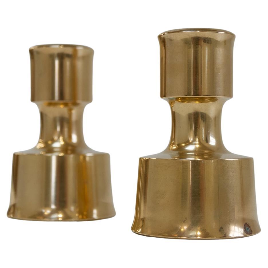 Mid-Century Danish Brass Candleholders by Jens Quistgaard,  1960s. Set of 2.