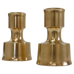 Mid-Century Danish Brass Candleholders by Jens Quistgaard,  1960s. Set of 2.