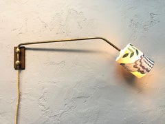 Mid Century Dänische Messing Wandlampe