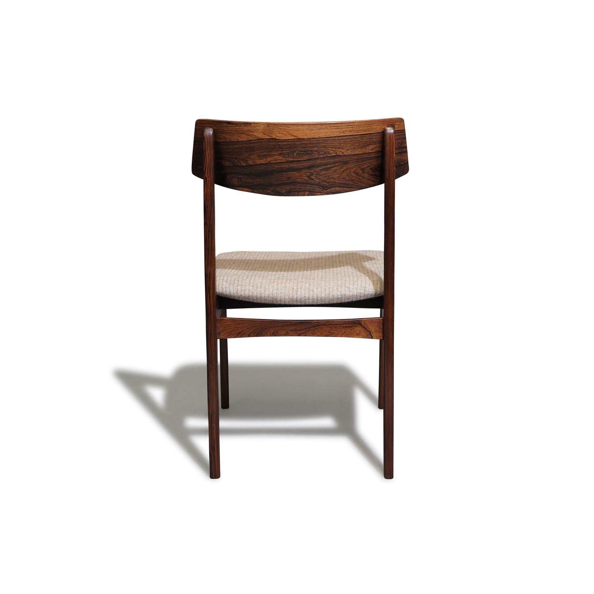 Mid-century Danish Brazilian Rosewood Chairs, Set of 6 4