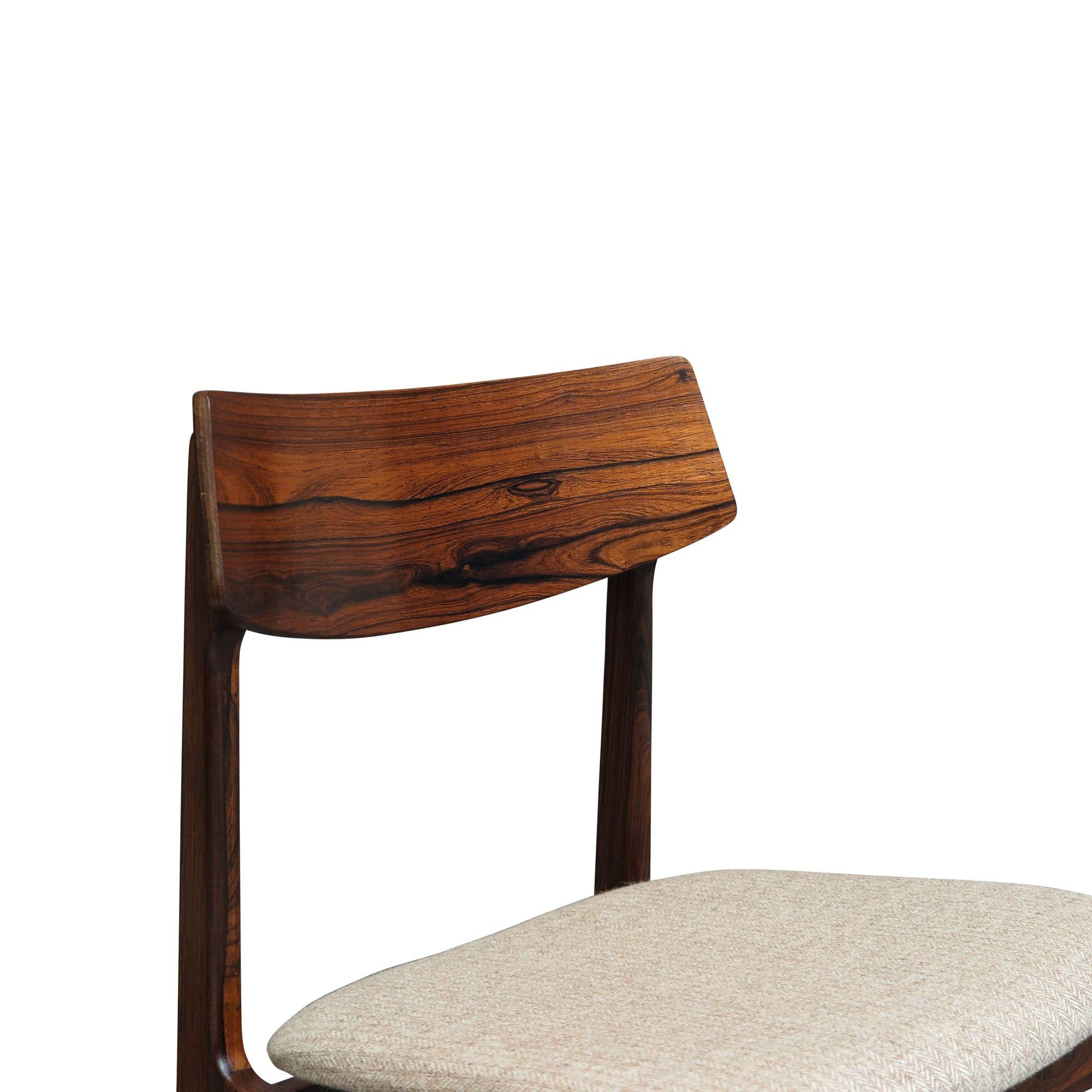 20th Century Mid-century Danish Brazilian Rosewood Chairs, Set of 6