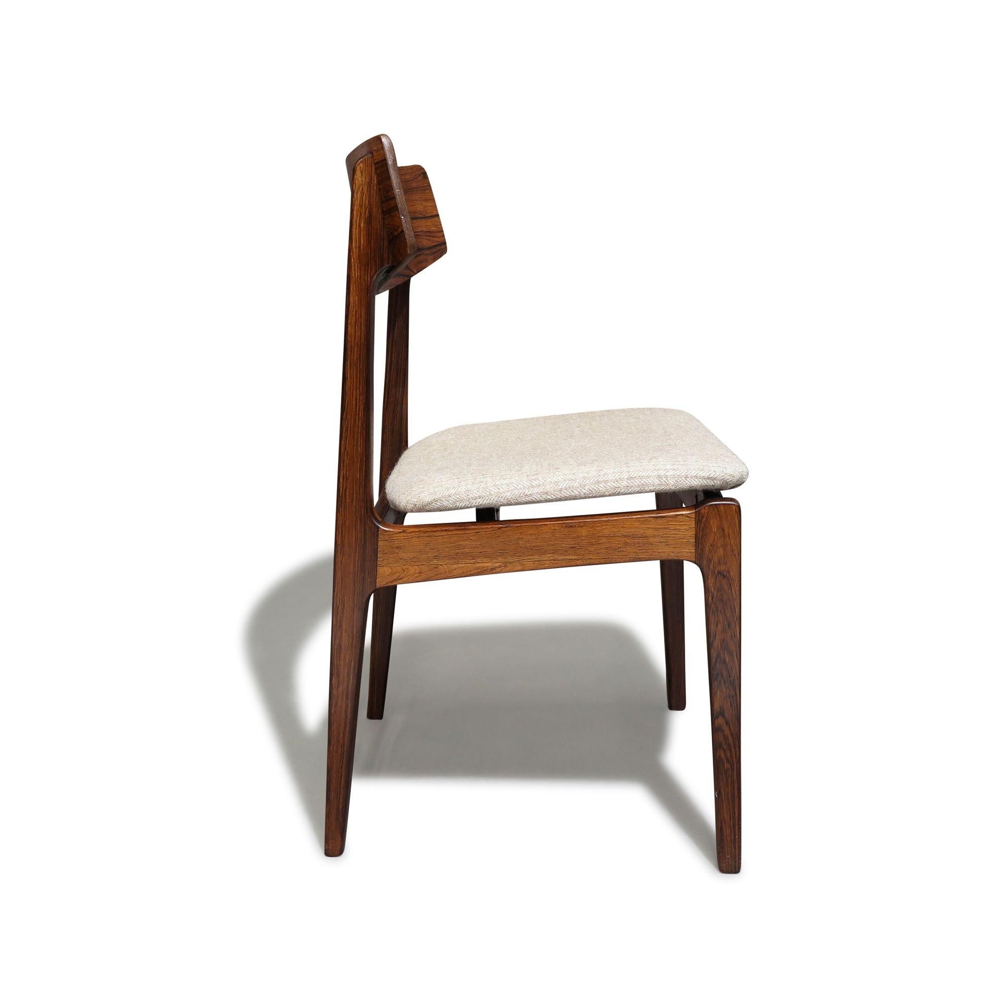 Mid-century Danish Brazilian Rosewood Chairs, Set of 6 1