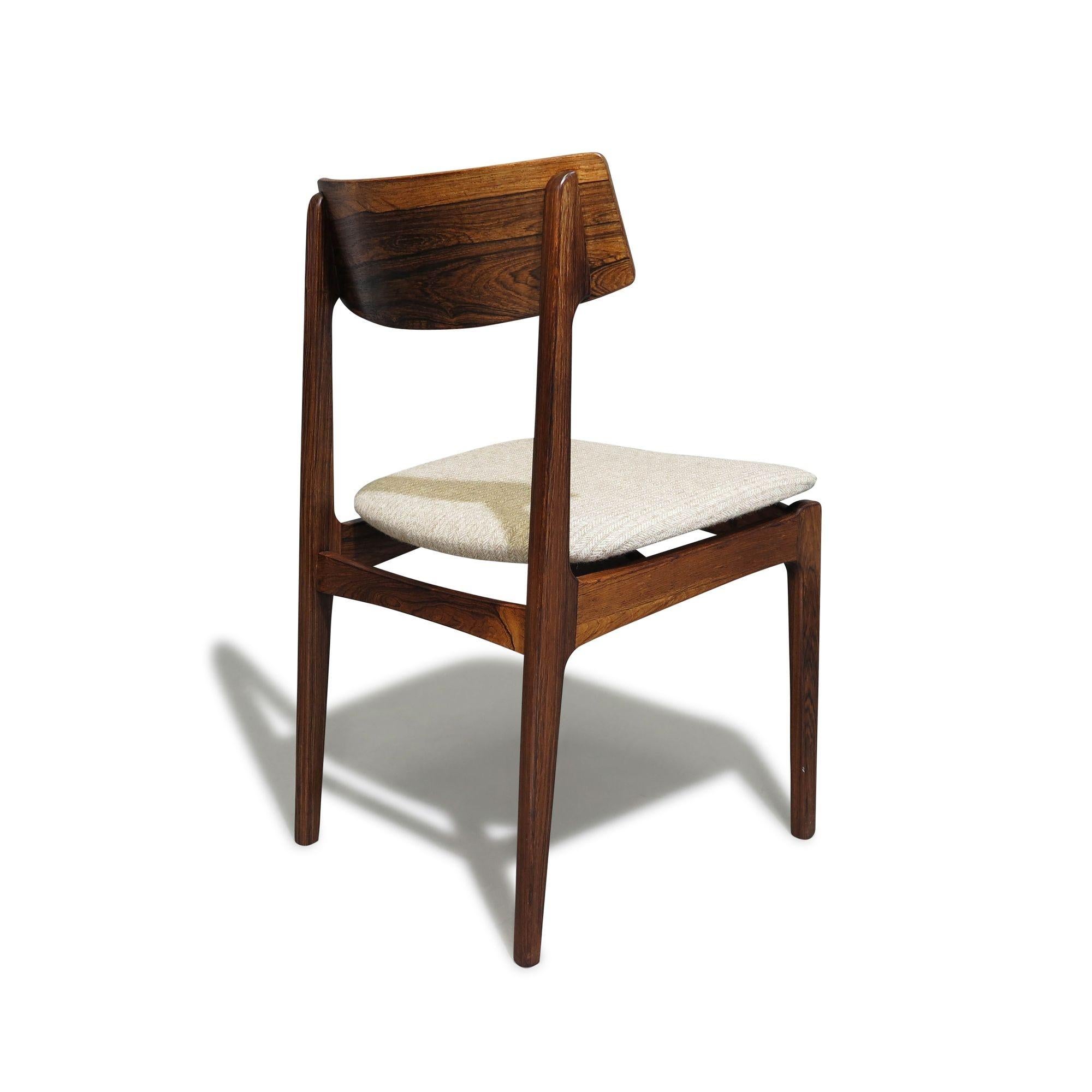 Mid-century Danish Brazilian Rosewood Chairs, Set of 6 2