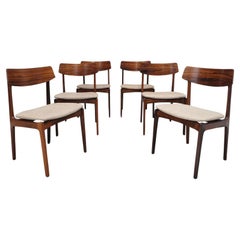 Dänische Stühle aus brasilianischem Palisanderholz aus der Mitte des Jahrhunderts, 6er-Set