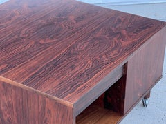 Mid Century Danish Brazilian Rosewood Cubus Coffee Table by Peter Lovig Nielsen