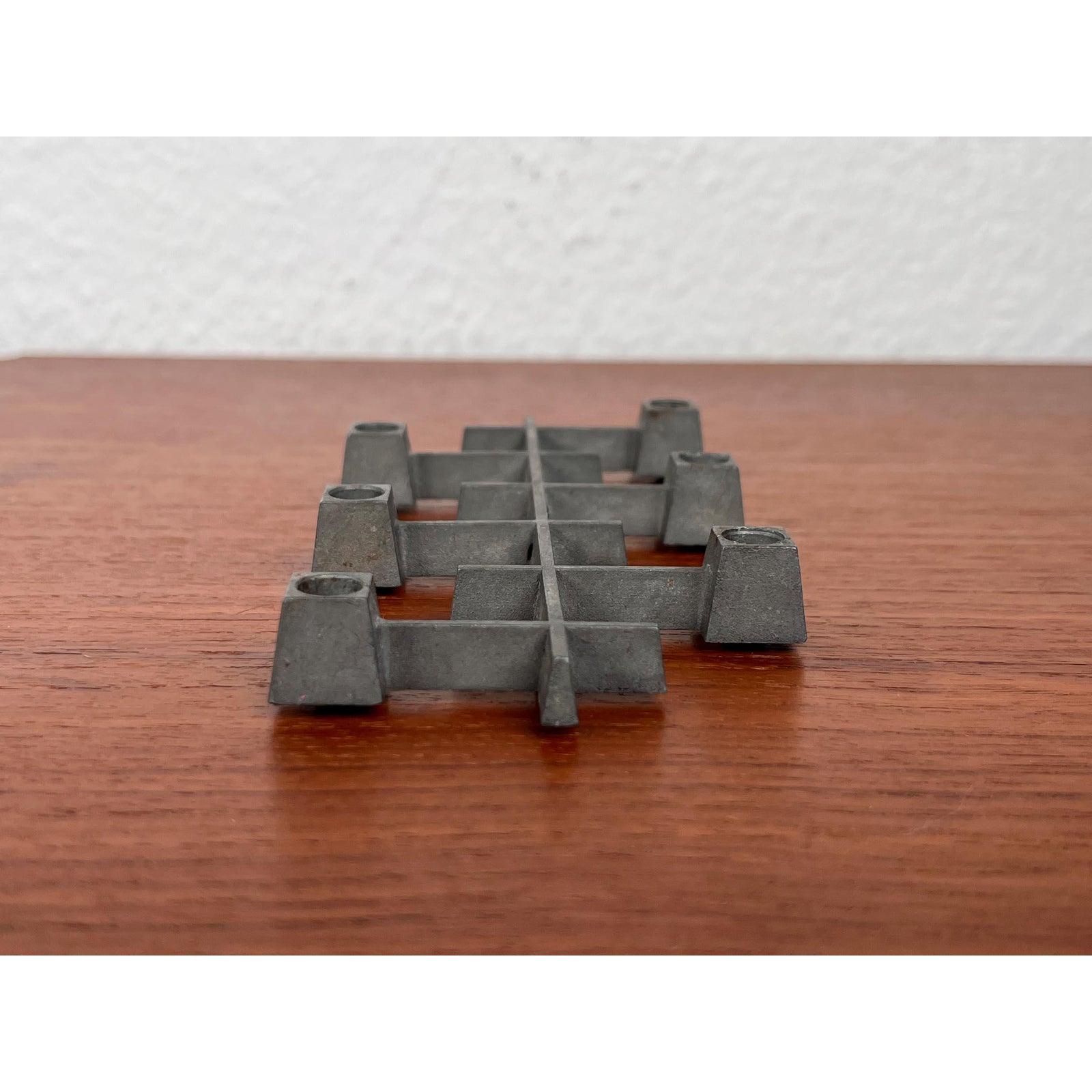 Mid-Century Danish Brutalist Cast Iron Candleholder by Jens H. Quistgaard, 1960s For Sale 7