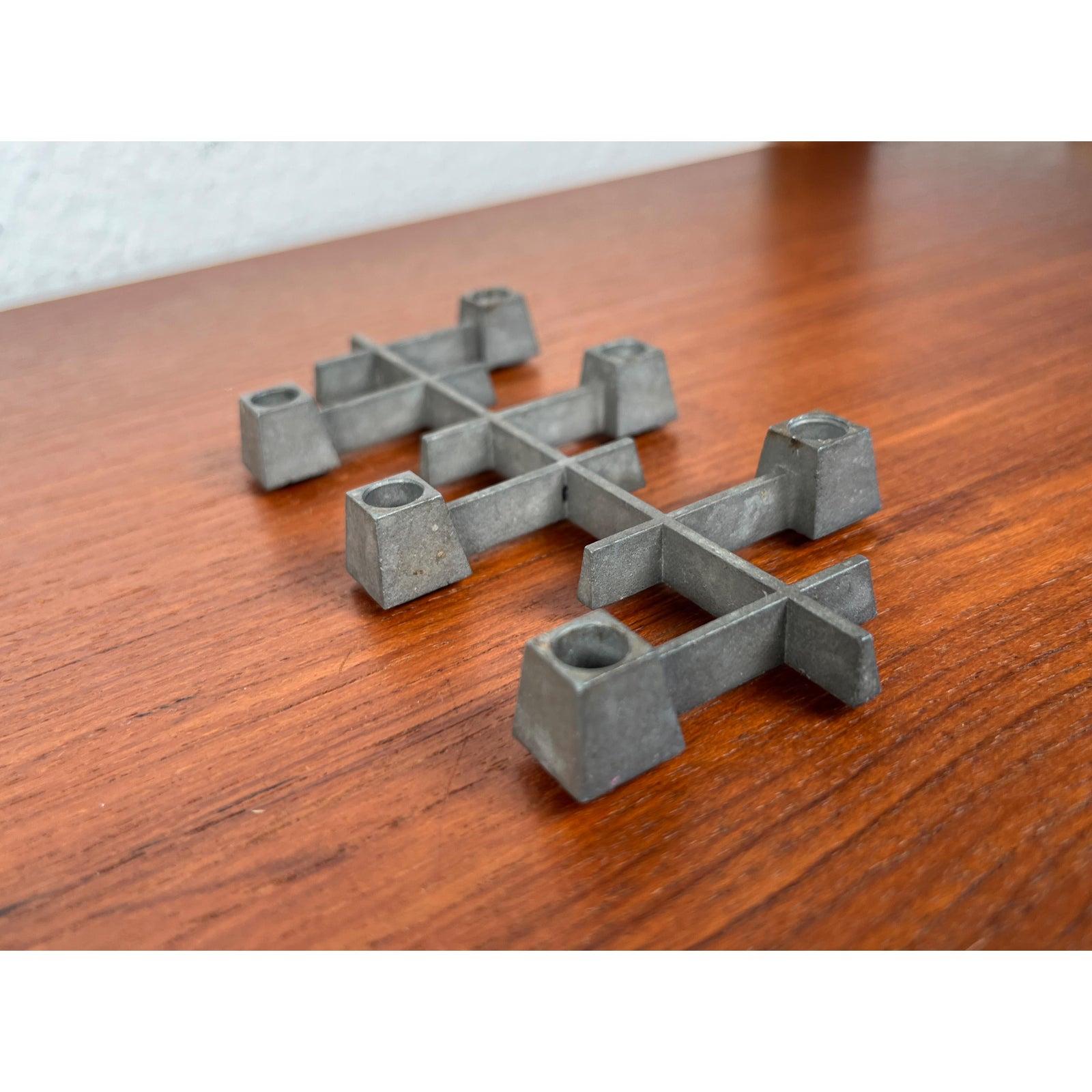 Mid-Century Danish Brutalist Cast Iron Candleholder by Jens H. Quistgaard, 1960s For Sale 1