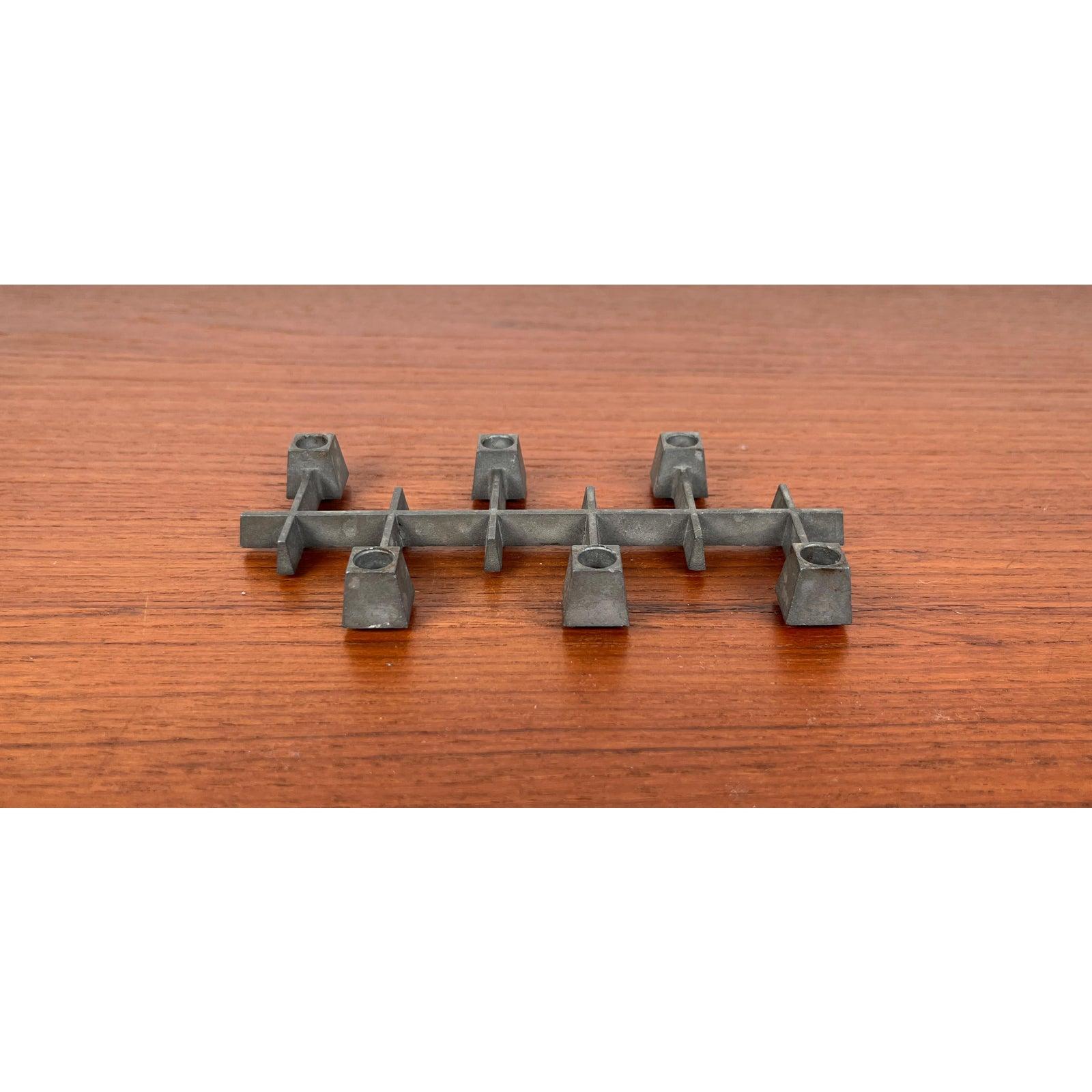 Mid-Century Danish Brutalist Cast Iron Candleholder by Jens H. Quistgaard, 1960s For Sale 3