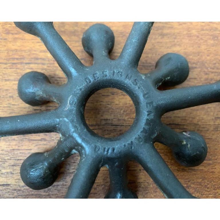Mid-Century Danish Brutalist Cast Iron Metal Candleholder by Jens H. Quistgaard In Excellent Condition For Sale In Hamburg, DE