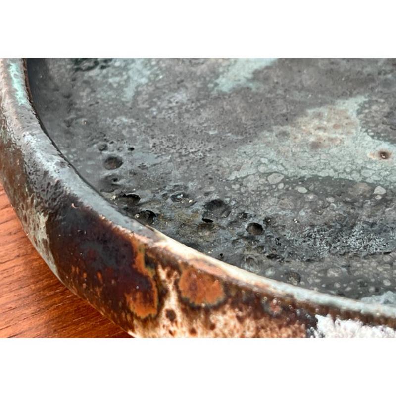 Mid-Century Danish Brutalist Pottery Bowl by Jim & Henny Waldorff, 1960s For Sale 3