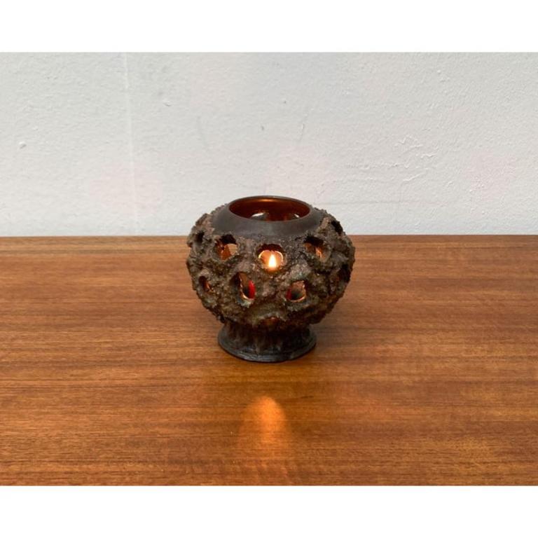 Dänischer brutalistischer Mid-Century-Kerzenhalter aus Keramik von Judi Kunst, 1960er Jahre im Angebot 7