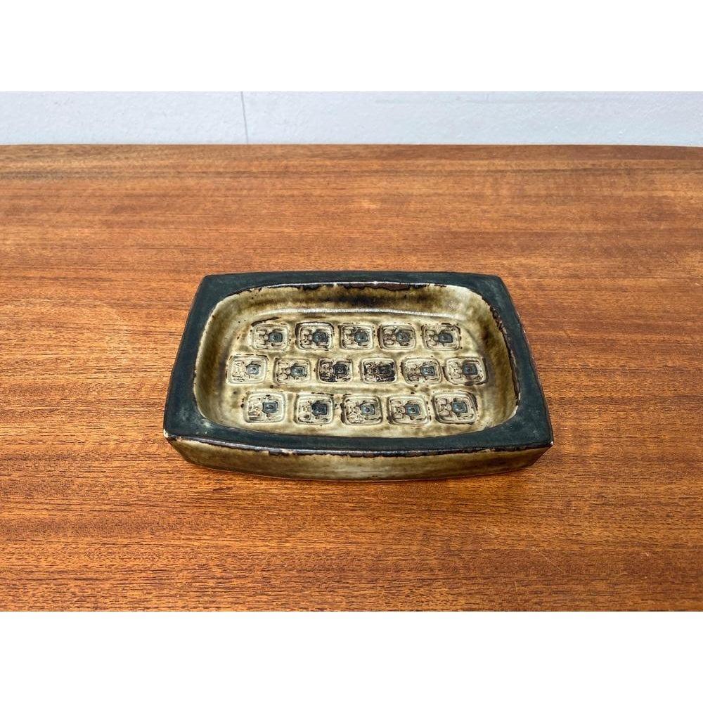 Mid-Century Danish Brutalist Stoneware Bowl by Jorgen Mogensen For Sale 5