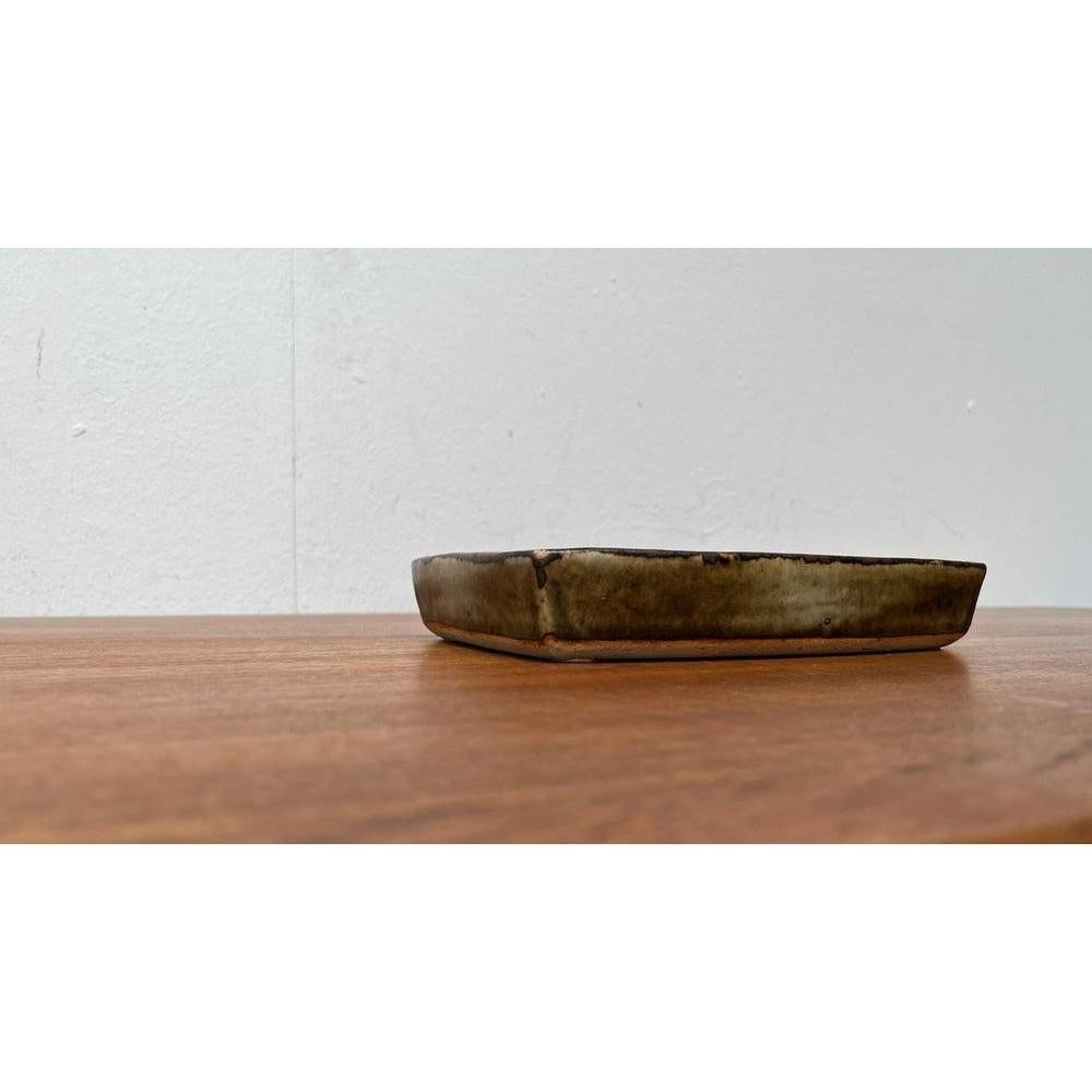 Mid-Century Danish Brutalist Stoneware Bowl by Jorgen Mogensen In Excellent Condition For Sale In Hamburg, DE