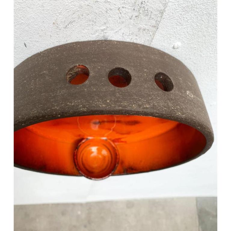 Mid-Century Danish Brutalist Studio Pottery Wall Candle Holder, 1960s For Sale 1