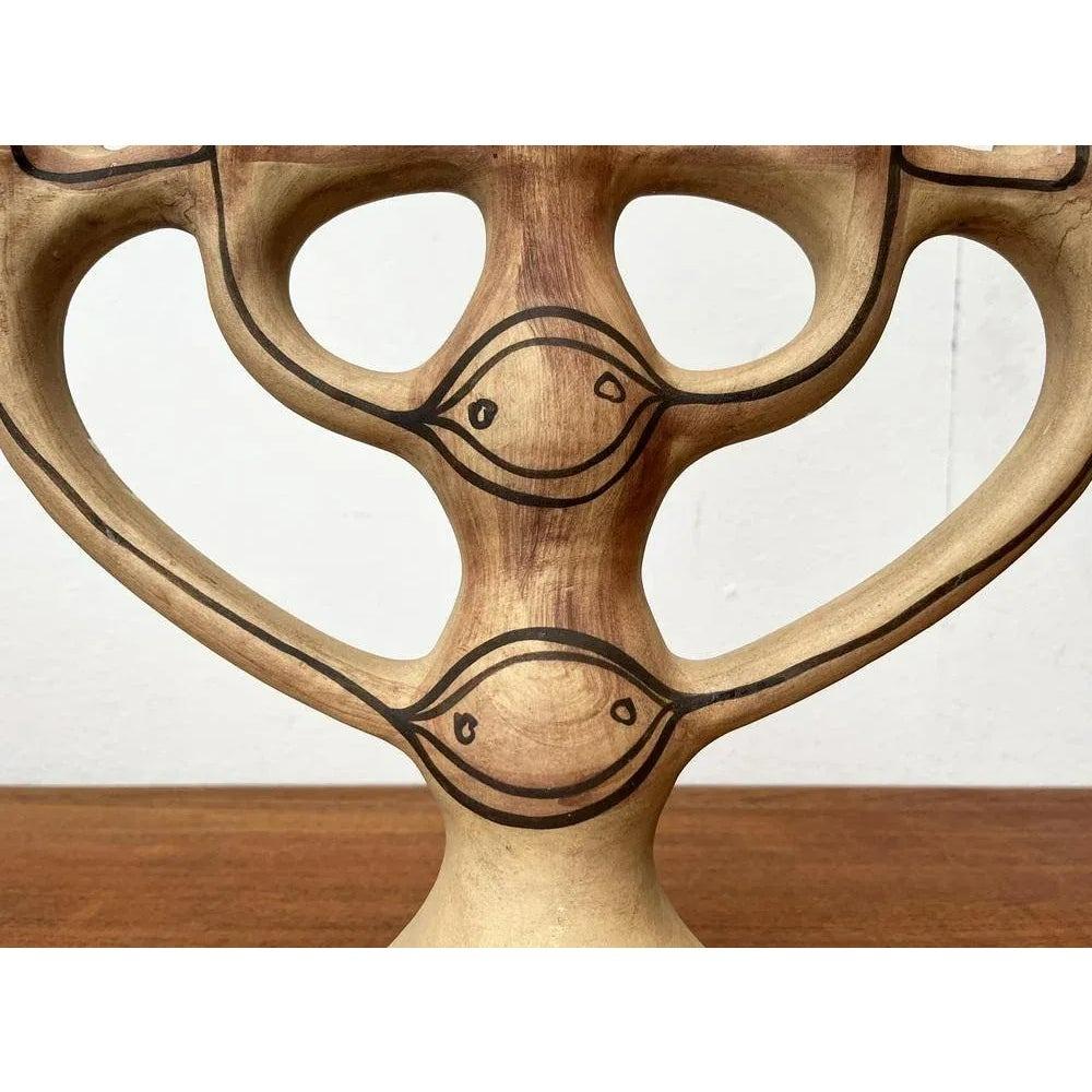 Cotto Portacandele danese di metà secolo di Hanne Design per Asbo Stentoj, anni '60 in vendita