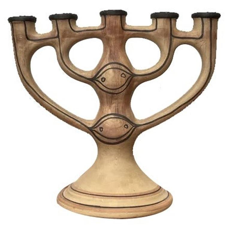 Mid-Century Danish Candleholder by Hanne Design for Asbo Stentoj, 1960s