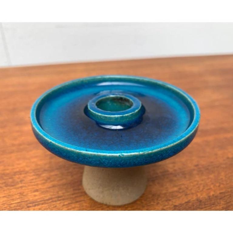 XX secolo Portacandele in ceramica danese di metà secolo di Herman A. Kähler per HAK, anni '60 in vendita