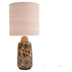 Lámpara de sobremesa danesa de cerámica esmaltada de mediados de siglo, Michael Andersen & Son, 1960