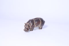 Mid-Century Danish Ceramic Hippopotamus No. 20182 Knud Kyhn for Royal Copenhagen