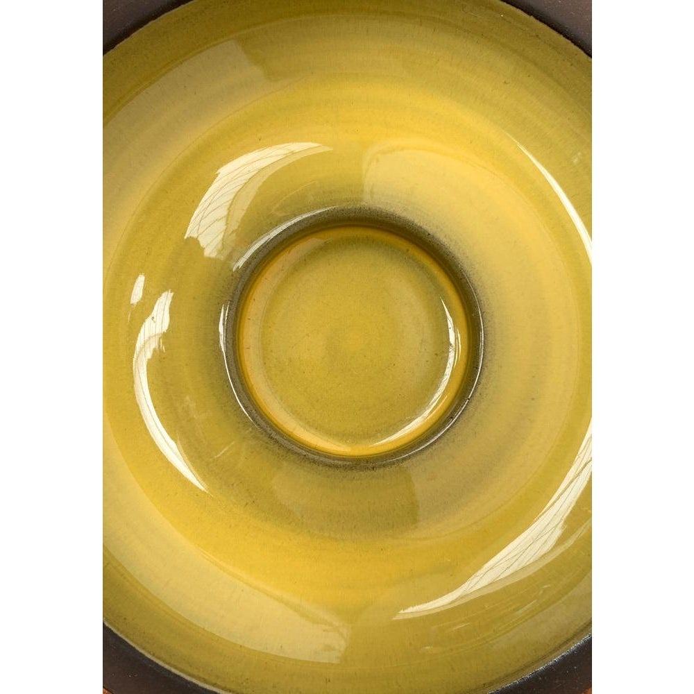Mid-Century Danish Ceramic Minimalist Candle Holder From Lehmann Pottery, 1960s For Sale 7