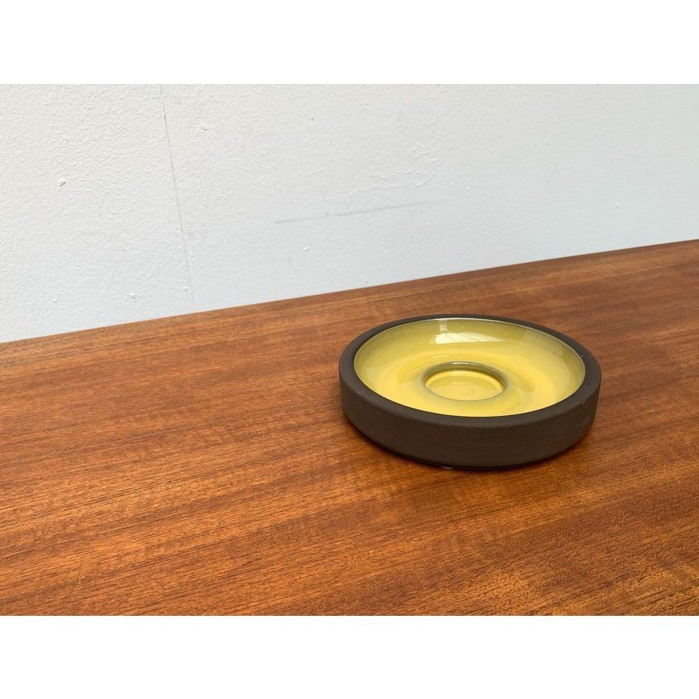 Mid-Century Danish Ceramic Minimalist Candle Holder From Lehmann Pottery, Langeland, 1960s, in Very Good conditions. Designed 1960 to 1969 This piece has an attribution mark.

Additional information:
Materials: Ceramic
Color: Brown
Styles: