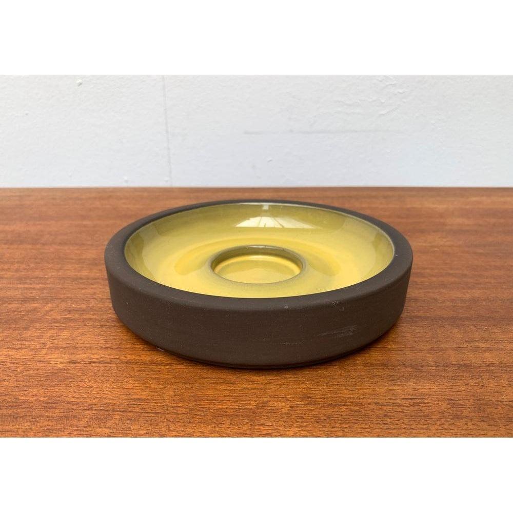 Mid-Century Danish Ceramic Minimalist Candle Holder From Lehmann Pottery, 1960s For Sale 2