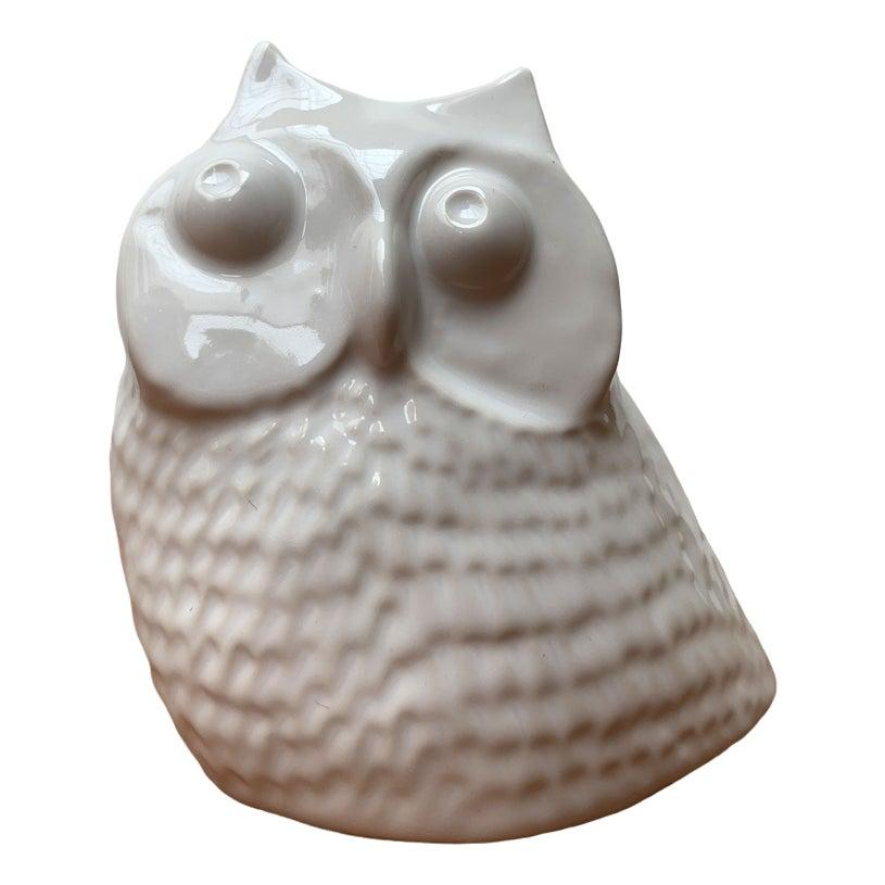 Mid-Century Danish Ceramic Owl Sculpture From Søholm, 1960s