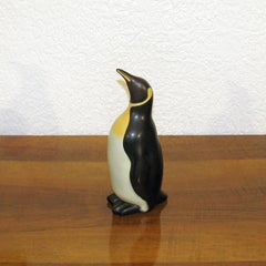 Dänische Keramik-Pinguin-Bank aus der Jahrhundertmitte von Knabstrup