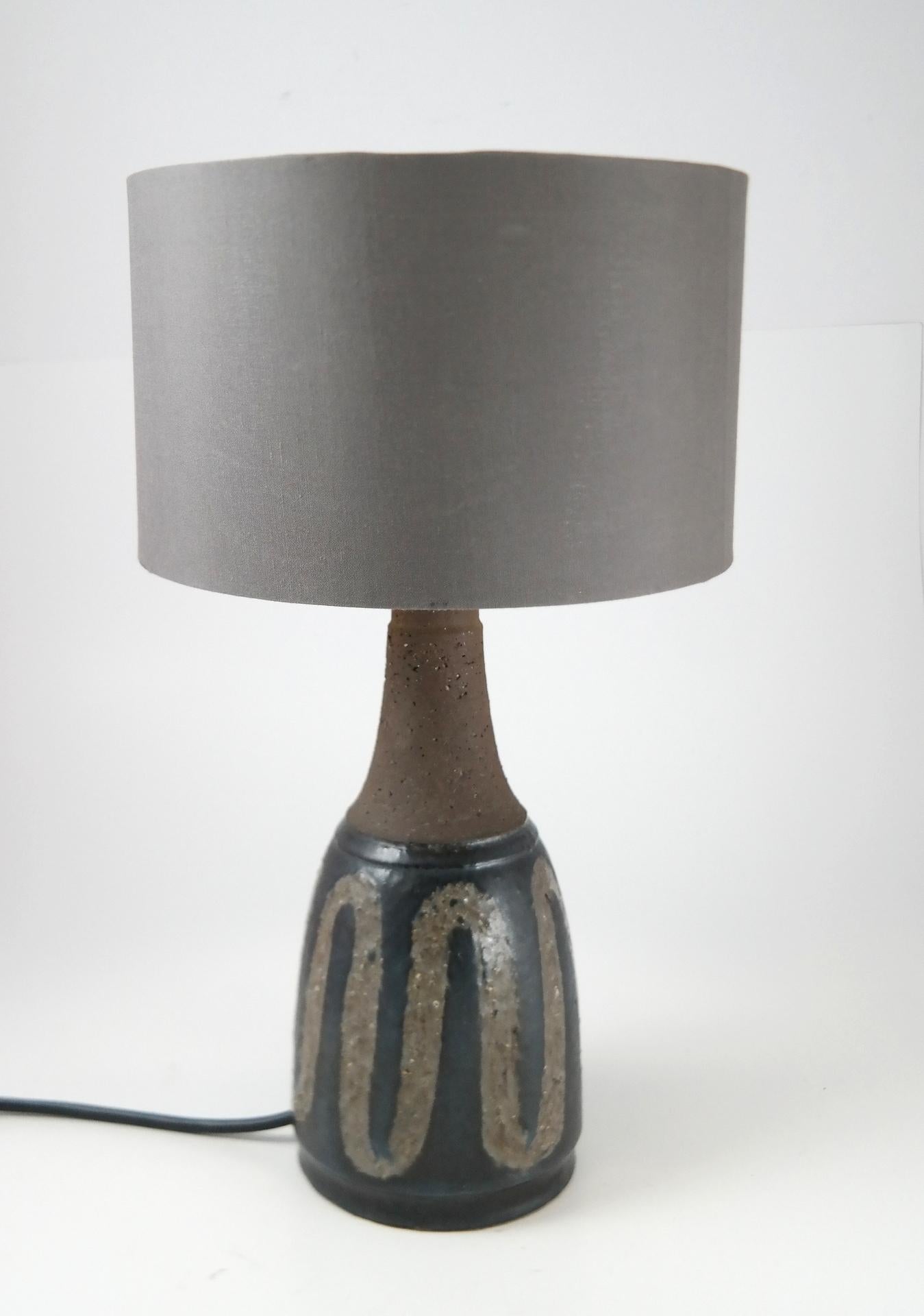 Midcentury Danish ceramic table lamp, 1970s.