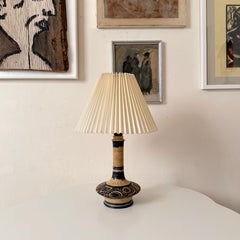Lampe de table danoise en céramique du milieu du siècle par Jette Helleroe, Danemark, années 1960