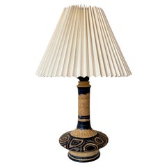 Mid Century Danish Ceramic Table Lamp by Jette Helleroe, Denmark, 1960s