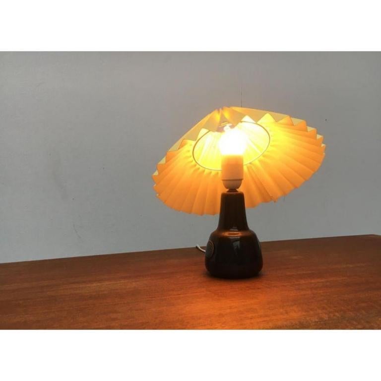 Mid-Century Danish Ceramic Table Lamp from Søholm, 1960s In Excellent Condition For Sale In Hamburg, DE