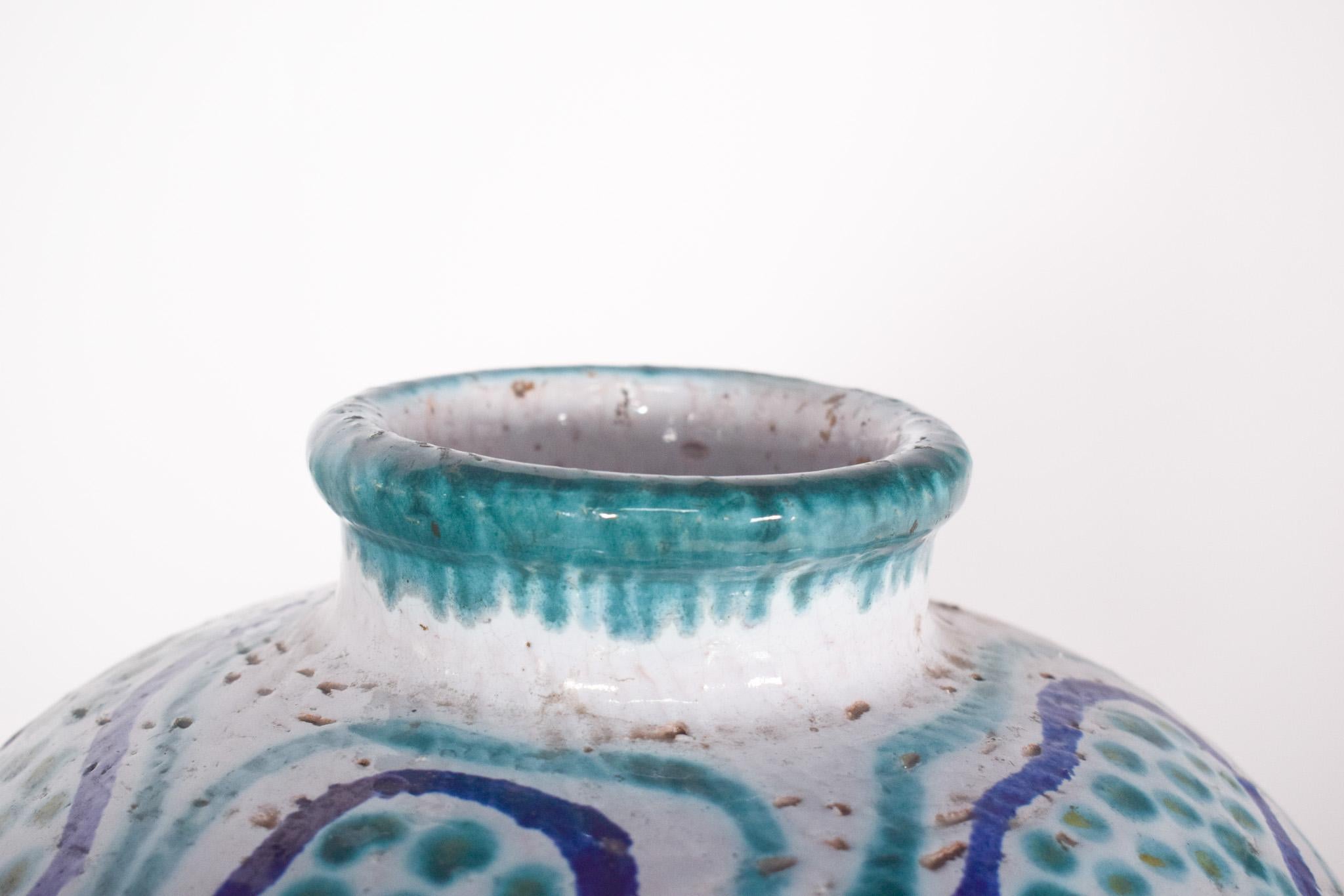 Vaso in ceramica danese della metà del secolo scorso, 1940 In condizioni buone in vendita a Lisboa, Lisboa