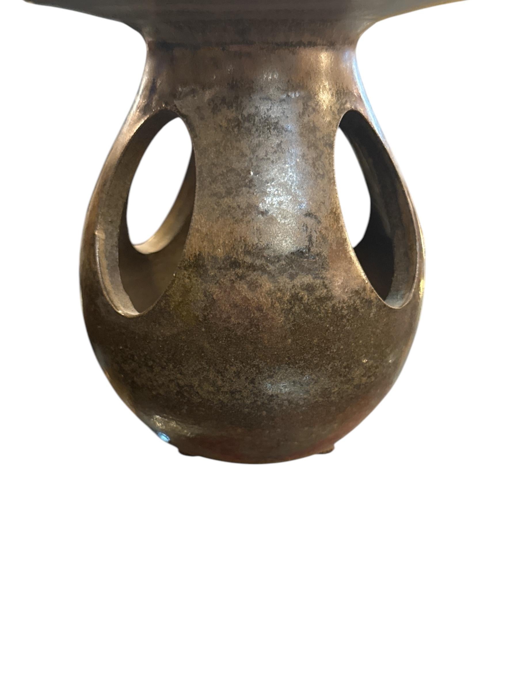 Americano Vaso in ceramica danese della metà del secolo scorso in vendita