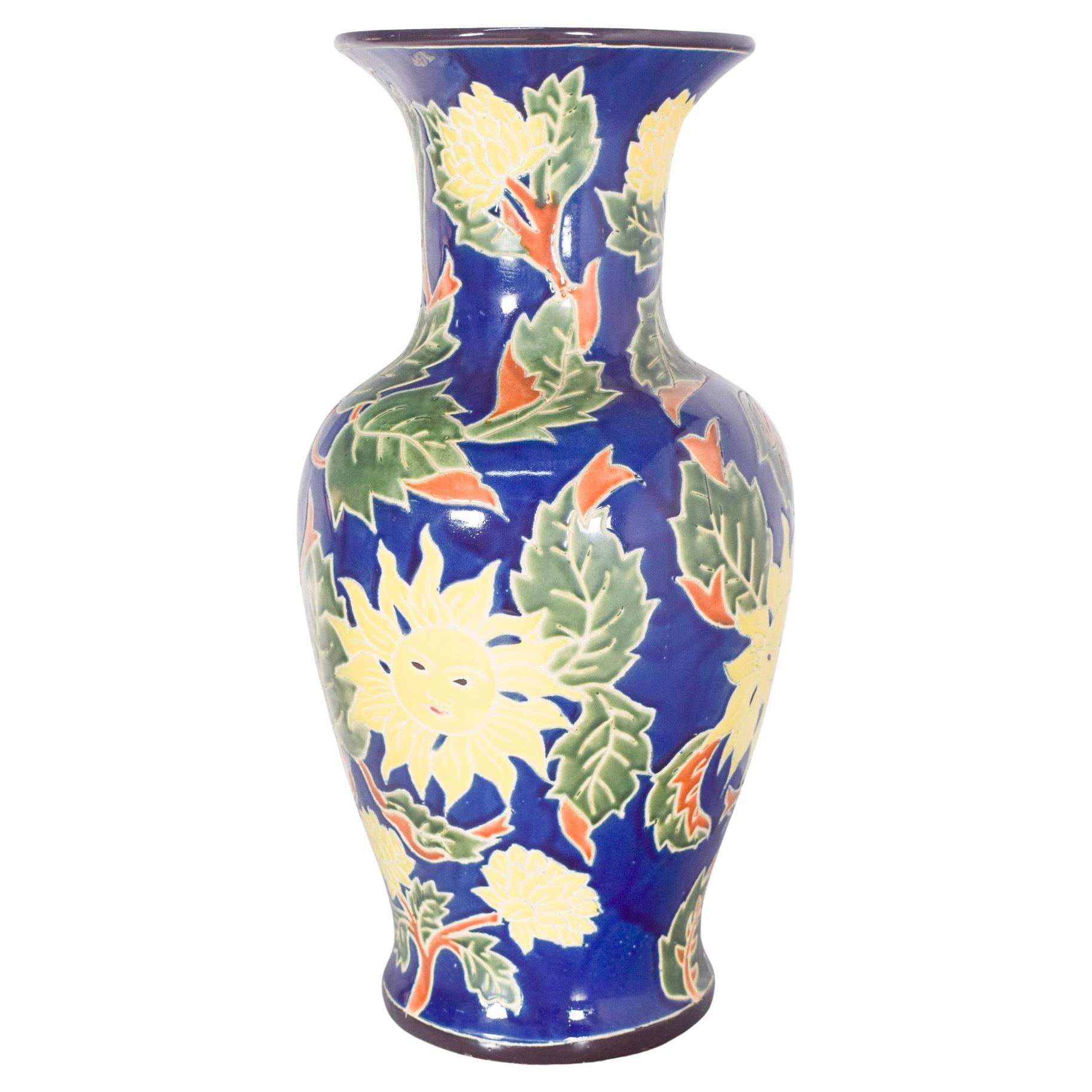 Vaso in ceramica danese di metà secolo