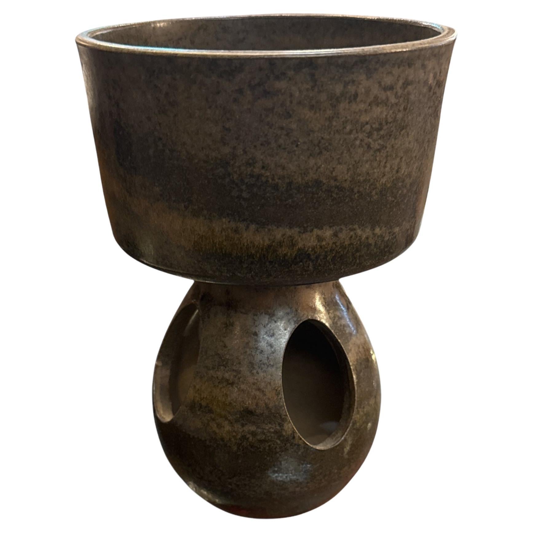 Vaso in ceramica danese della metà del secolo scorso