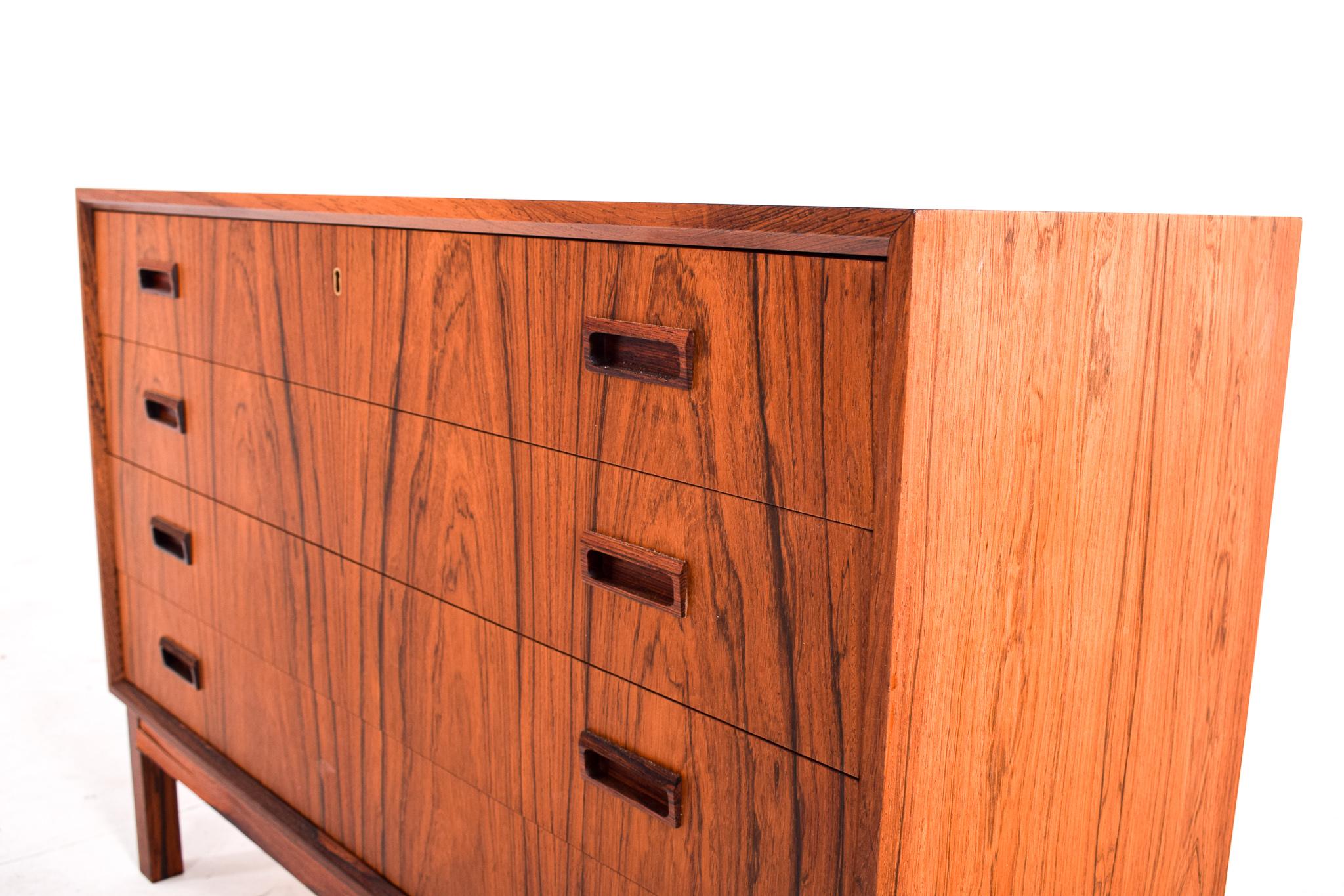 Mid-20th Century Mid Century Danish Chest of Drawers in Rosewood, 1960