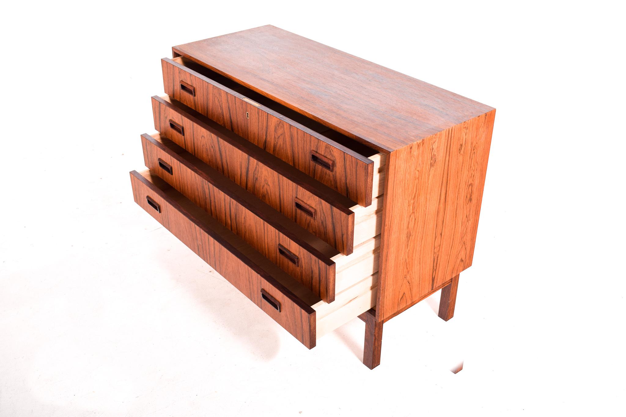 Mid Century Danish Chest of Drawers in Rosewood, 1960 3